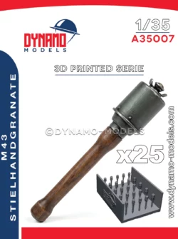 1/35 M43 Stielhandgranate - set of 25 pieces