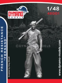 1/48 french resistance fernand scale figure dynamo models