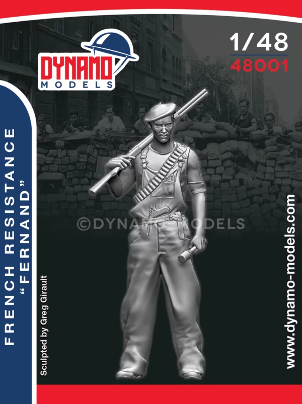 1/48 french resistance fernand scale figure dynamo models