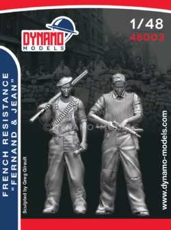 1/48 french resistance fighters set figures by dynamo models