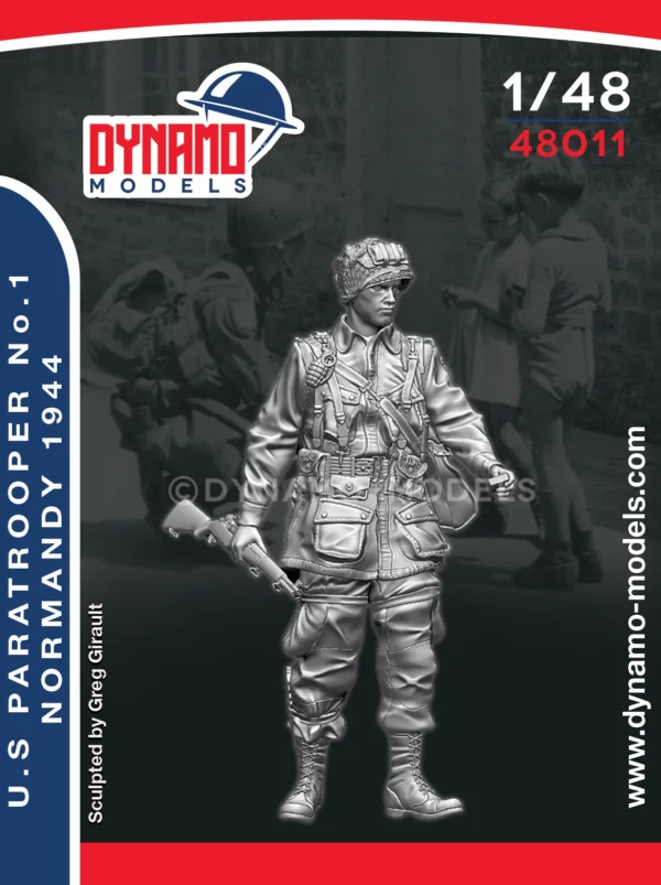 1/48 us paratrooper No.1 normandy 1944 resin figure by dynamo models