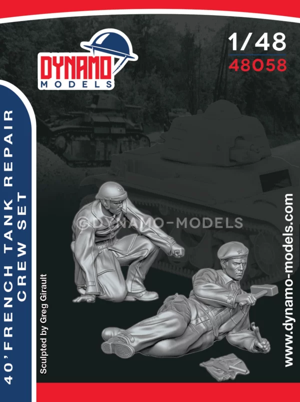 1/48 '40 - French Tank Repair Set dynamo models figure