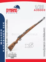 1/35 Set of 5 guns - Mauser Karabiner 98k