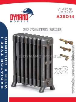 1/35 Radiator Type I - With 8 Columns
