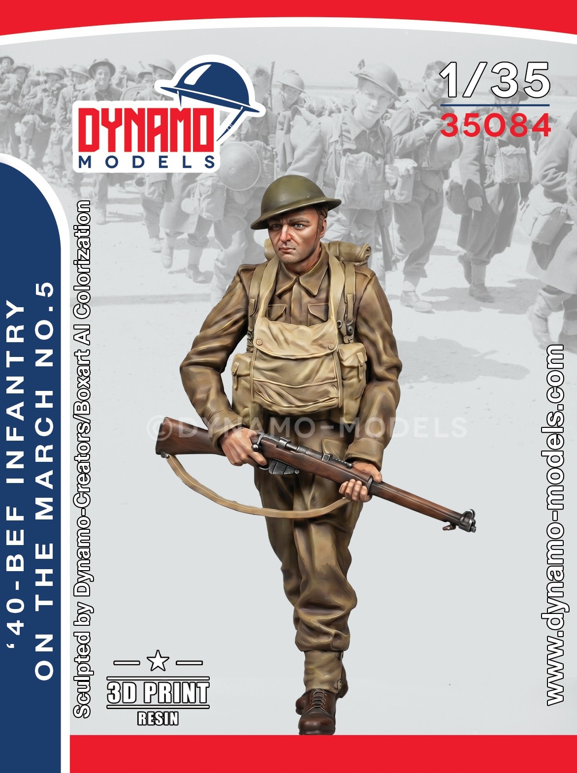 40-bef-infantryman-marching-no-5 1/35 40’ BEF Infantryman Marching No.5 – Image 1