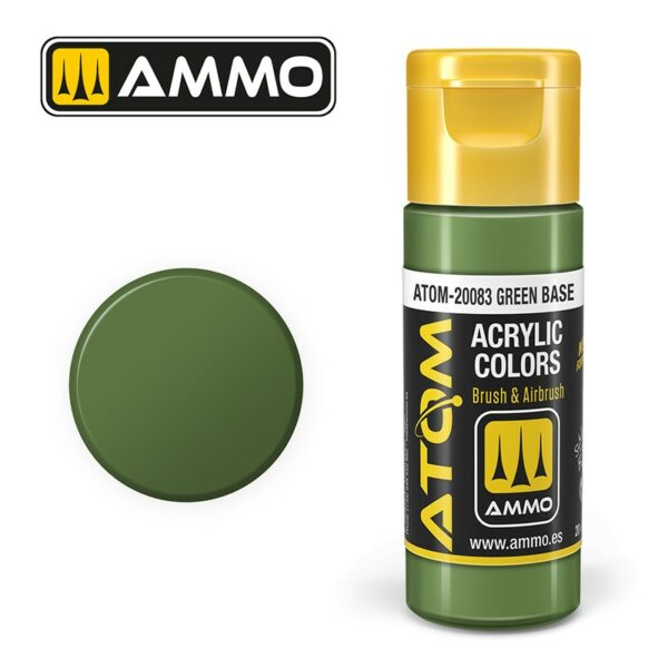 atom color green base ammo by mig