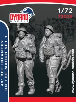 1940 bef infantry on the march figures set 1 scale 1/72