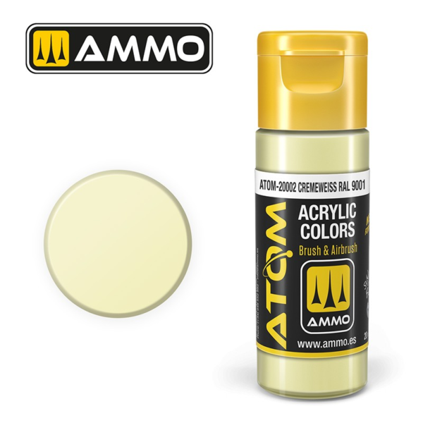 atom color cremeweiss ral 9001 ammo by mig