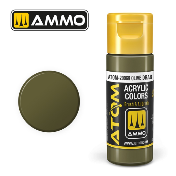 atom color olive drab ammo by mig