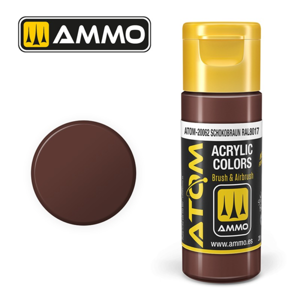 atom color schokobraun ral 8017 ammo by mig