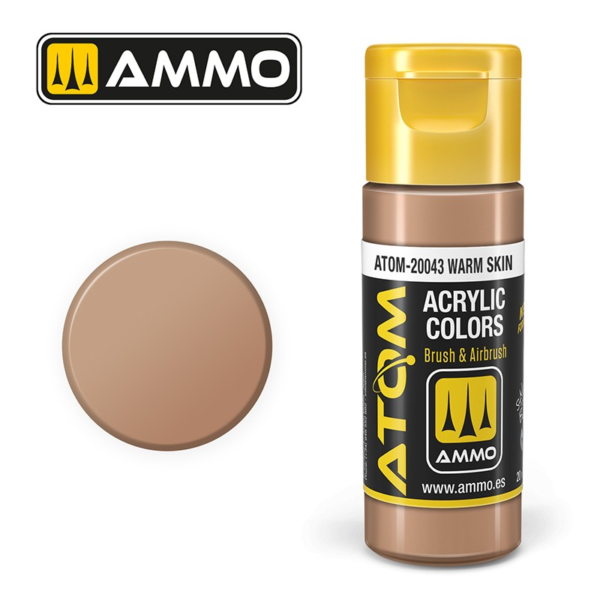 atom color warm skin ammo by mig acrylic paint