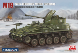 m19 twin 40mm gun motor carriage scale 1/72 foreart models