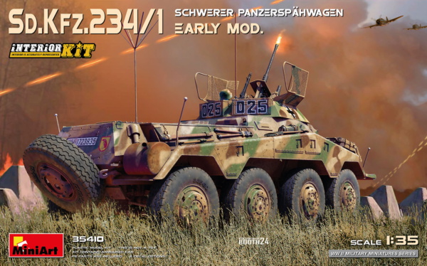 sdkfz 234/1 model scale 1/35 by miniart