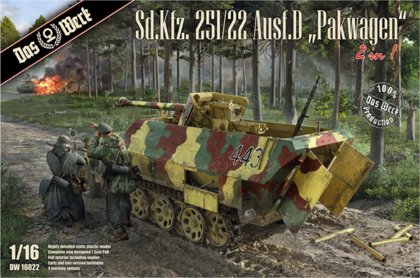sd.kfz.251/22 pakwagen scale 1/16 das werk