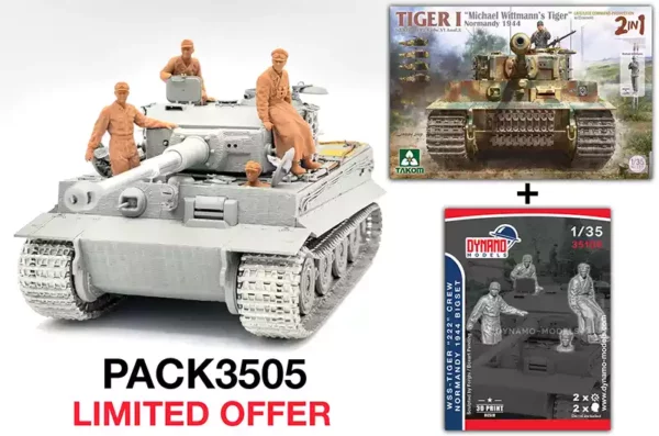 special pack takom dynamo models Tiger I and his crew