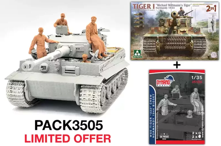 special pack takom dynamo models Tiger I and his crew