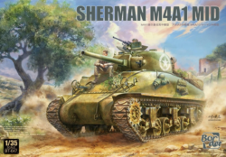us sherman m4a1 mid production scale 1/35 by border model