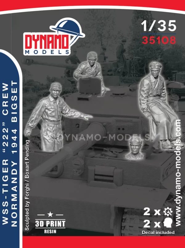 figures wss tiger 222 normandy 1944 big set