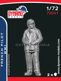 1/72 figure WWI french airplane pilot dynamo models 3D print resin