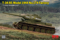 T34/85 Model 1944 No.174 Factory scale model 1/35 Rye field model