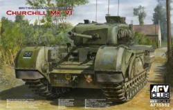 afv club 35s52 british churchill Mk.VI wordnance qf 75mm mkv gun 1/35