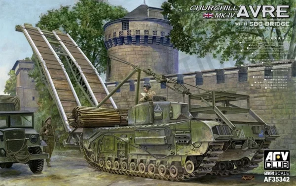Churchill Mk.IV AVRE with SBG Bridge scale 1/35 AFV Club