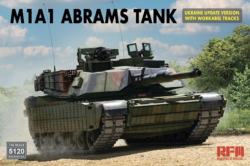 M1A1 Abrams tank ukraine update version with workable tracks model 1/35 Rye Field Model