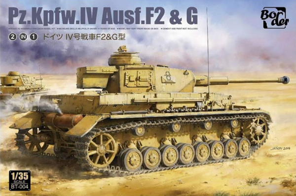 Pz.Kpfw. IV Ausf. F2 & G 2 in 1 scale model 1/35 border model