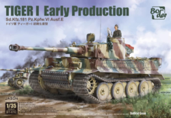 Tiger I Early Production - Battle of Kursk border model scale 1/35