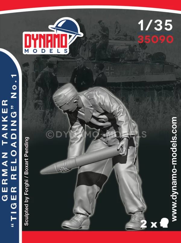 German tanker reloading tiger no.1 figure scale 1/35 dynamo models