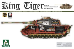 king tiger sdkfz 182 henschel turret full interior with zimmerit scale 1/35 takom