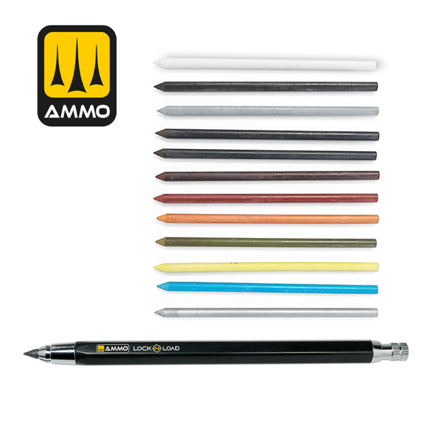 lock n load weathering rechargable technical pencil (3) ammo by mig