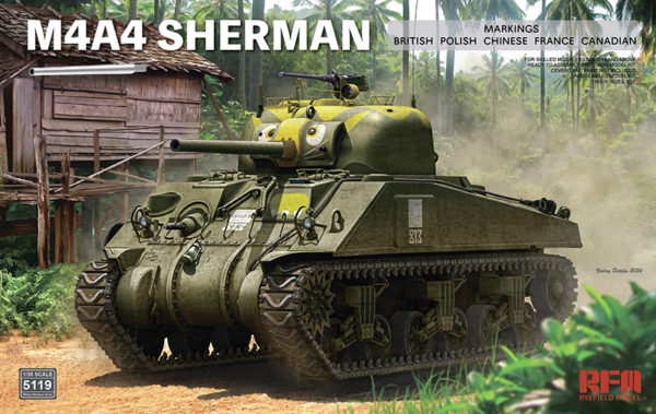1/35 m4a4 sherman scale rye field model