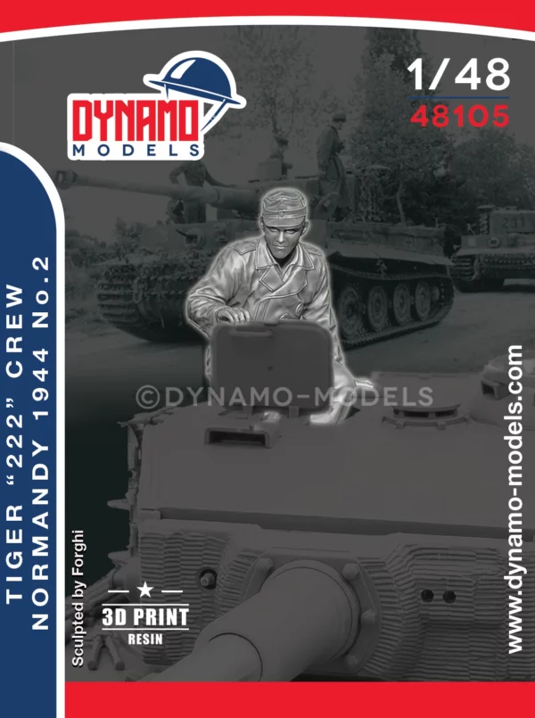 1/48 tiger 222 crew normandy 1944 no.2 wss