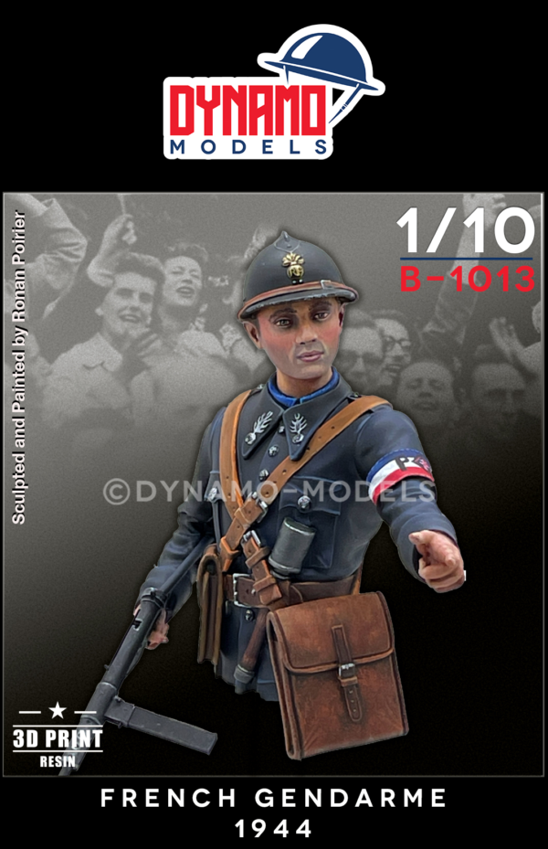 1/10 bust french gendarme 1944 dynamo models
