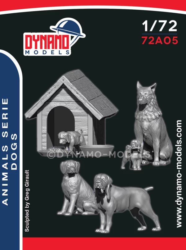 1/72 animal dogs dynamo models