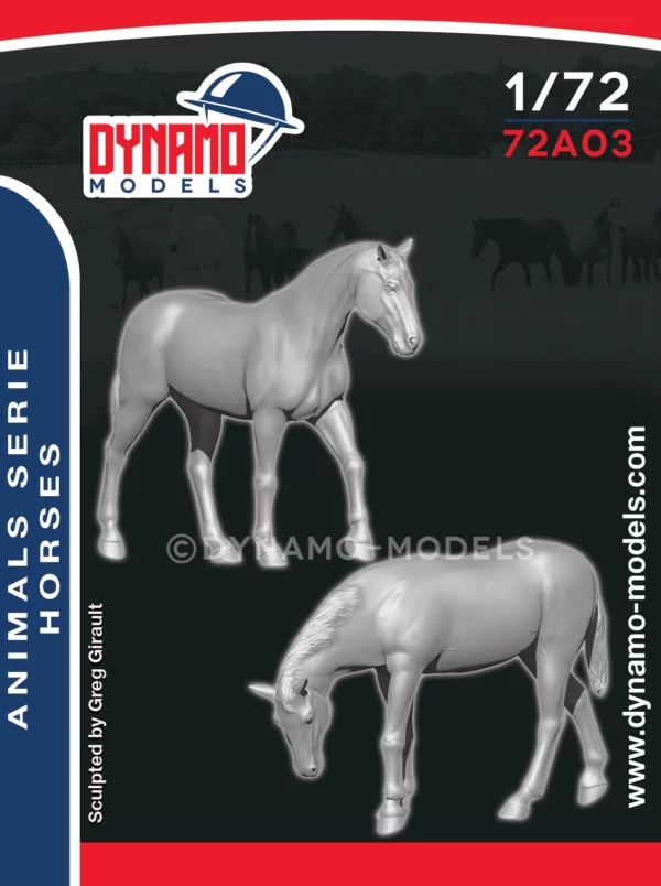 1/72 animal horses dynamo models