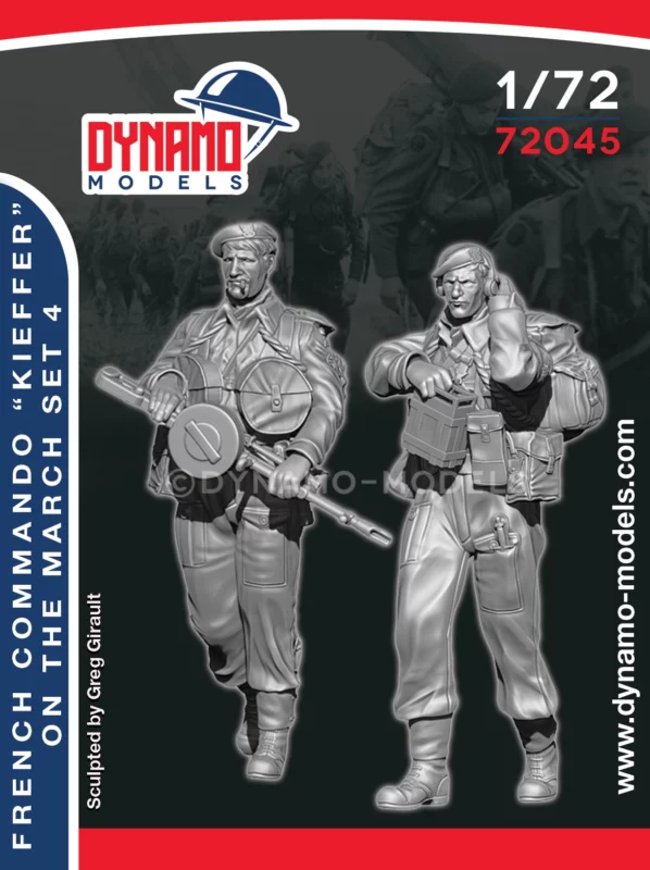 1/72 french commando kieffer marching set 4