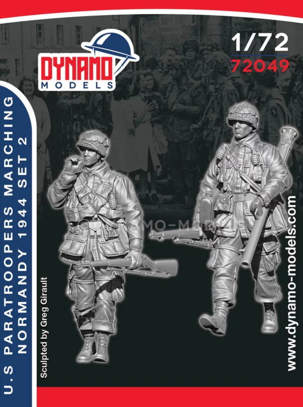 172 U.S Paratroopers Marching (Normandy 1944) Set 2 Dynamo Models