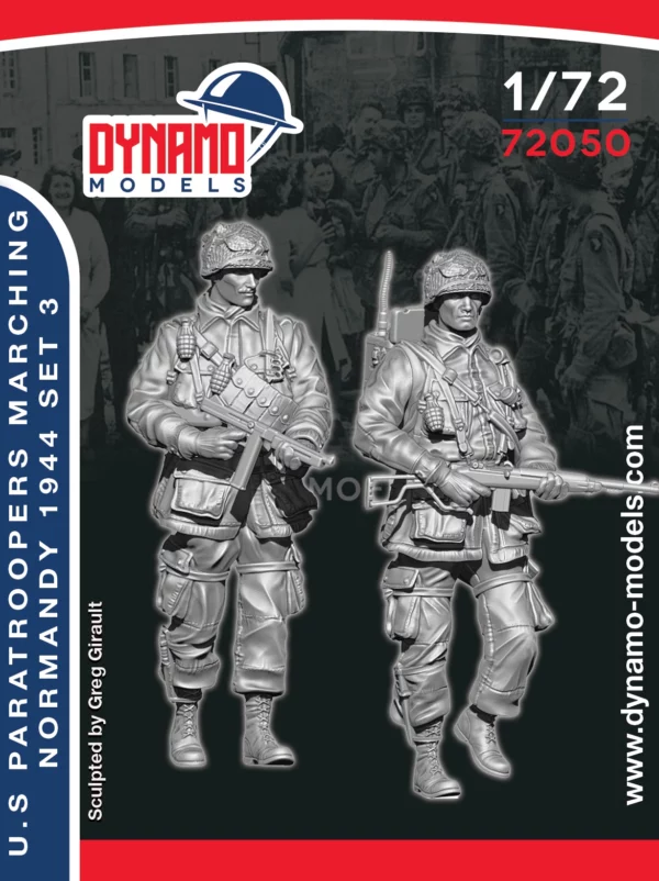 172 U.S Paratroopers Marching (Normandy 1944) Set 3 Dynamo Models