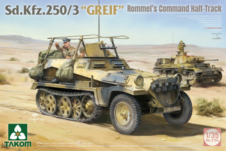 Takom 2194 - 1/35 Sd.Kfz.250/3 “GREIF” Rommel’s Command Half-Track