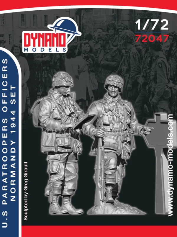 1/72 U.S Paratroopers Officers Normandy 1944 Set Dynamo Models