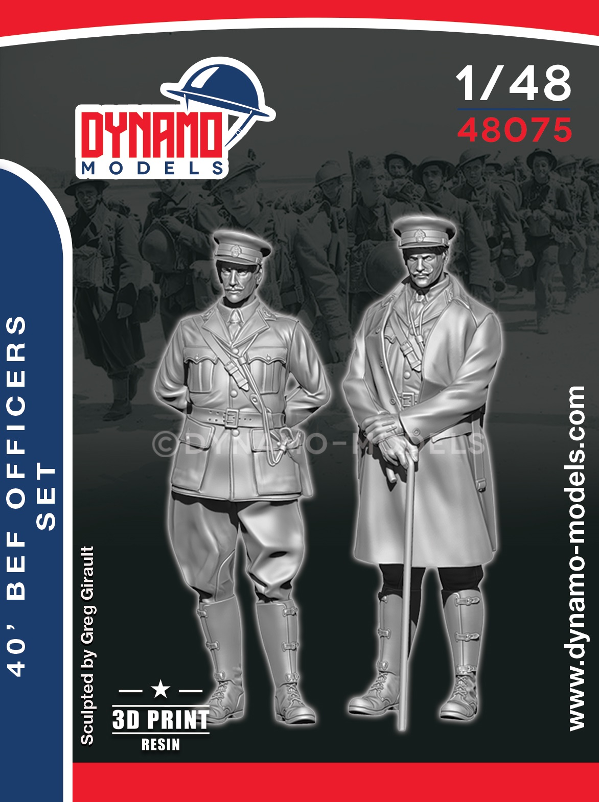 Ensemble d'officiers 1/48 de 1940 1/48 1940 bef officers set Dynamo Models