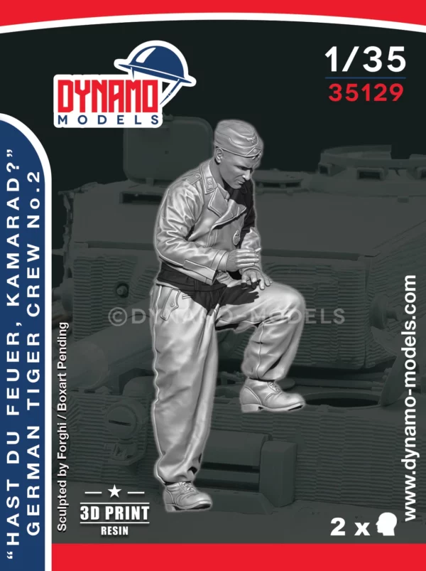 1/35 German Tiger Crew No.2 3D print Figures by Dynamo models