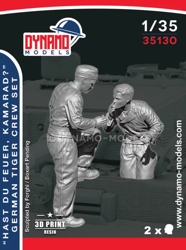 1/35 German Tiger Crew Set 3D print figures by Dynamo models