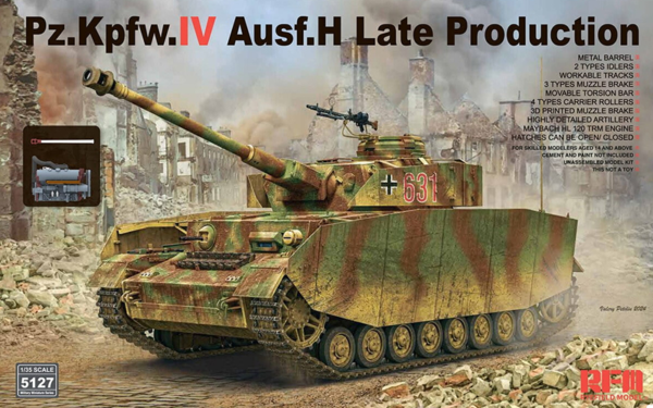 1/35 Panzer IV Ausf H late production Rye Field Model