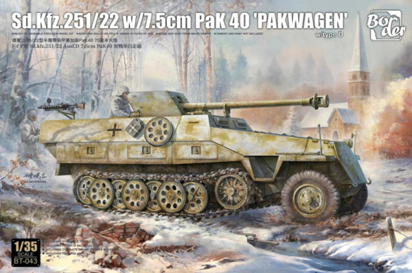 1/35 SdKfz.25122 w 7.5cm PaK 40 Pakwagen Border model