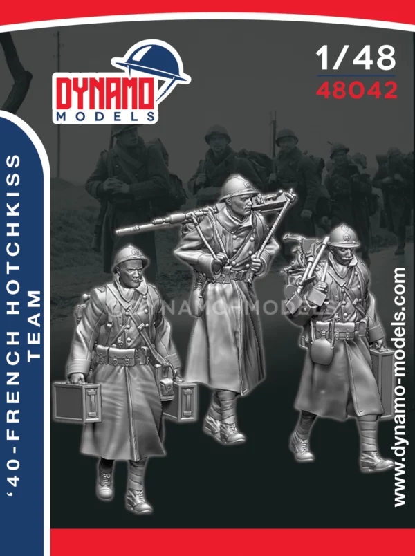 1/48 '40 - French Hotchkiss Team dynamo models figures