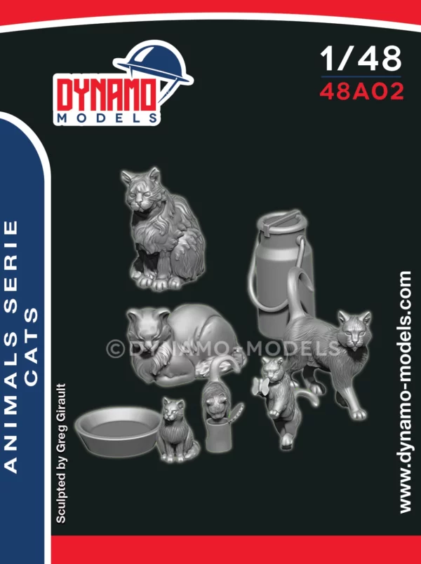 1/48 Animal Serie - Cats Family figure dynamo models