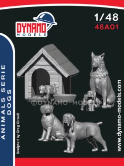 1/48 Animal Serie - Dogs Family figure dynamo models
